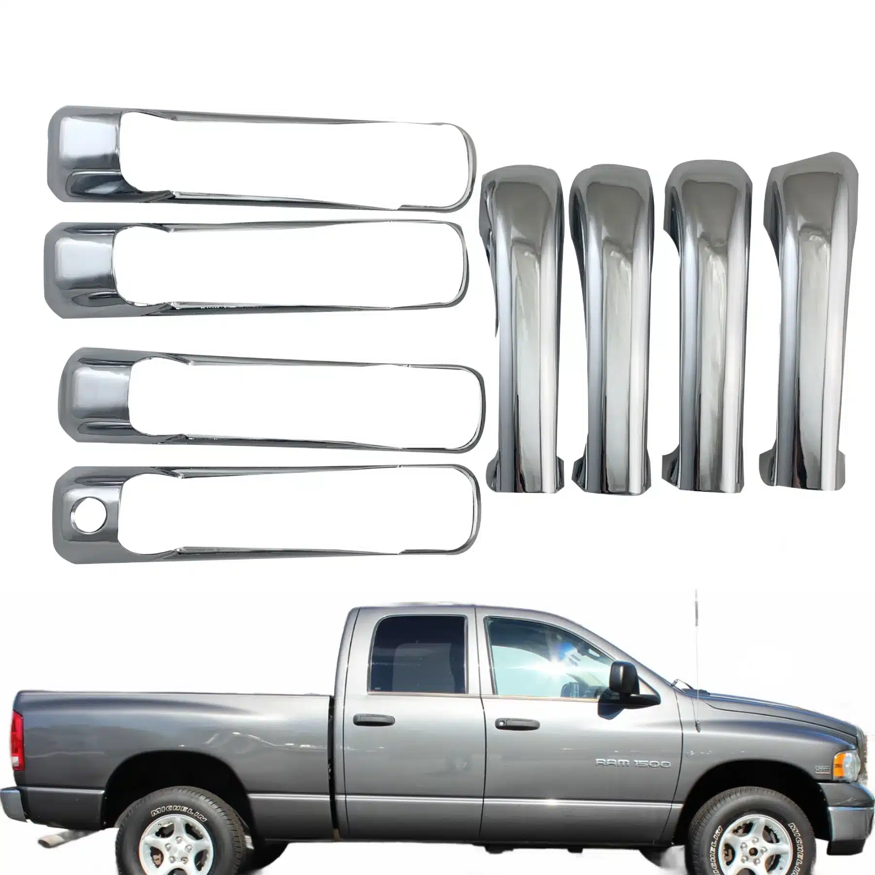 Exterior Door Handle for 2003-2018 Dodge RAM 1500 2500 3500 and 2007-2011 Dodge Nitro