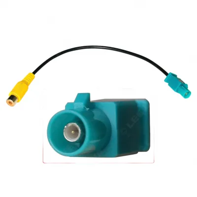 FAKRA Plug Male to RCA Male Adapter Video Cable Lead for Backup Camera Connection FAKRA Plug Male to RCA Male Adapter Video Cable Lead for Backup Camera Connection