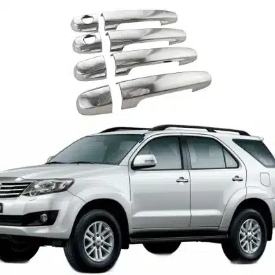 Chrome Exterior Door Handle Covers Trim Compatible with Toyota Fortuner and Innova 2004-2014 Chrome Exterior Door Handle Covers Trim Compatible with Toyota Fortuner and Innova 2004-2014