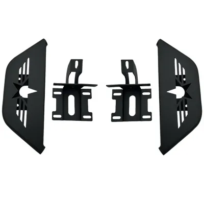 Door Hinge Side Foot Pedal Step for 2007-2017 Jeep Wrangler JK, Black Steel Folding Foot Pegs Door Hinge Side Foot Pedal Step for 2007-2017 Jeep Wrangler JK, Black Steel Folding Foot Pegs