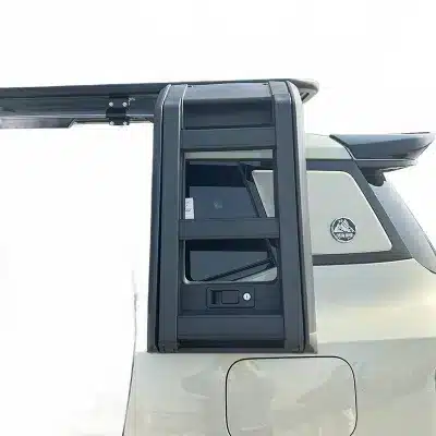 Foldable Aluminum Alloy Side Ladder with Lock for Jetour Shanhai T1 Exterior Accessory Foldable Aluminum Alloy Side Ladder with Lock for Jetour Shanhai T1 Exterior Accessory