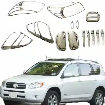 Chrome Exterior Door Handle and Bowl Cover Trim Set for Toyota RAV4 2009-2013 Chrome Exterior Door Handle and Bowl Cover Trim Set for Toyota RAV4 2009-2013
