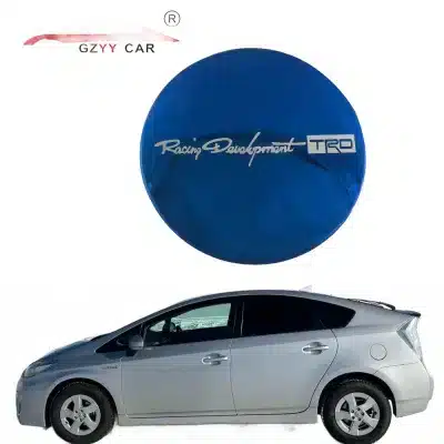 Blue Stainless Steel Fuel Tank Cover Decorative Trim for Toyota Prius 2010-2015 Blue Stainless Steel Fuel Tank Cover Decorative Trim for Toyota Prius 2010-2015