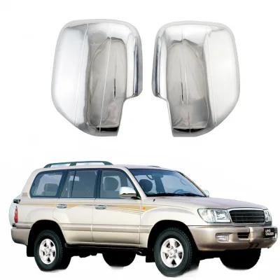 Chrome Side View Mirror Covers for Toyota Land Cruiser 100 Series LC100 FJ100 Chrome Side View Mirror Covers for Toyota Land Cruiser 100 Series LC100 FJ100