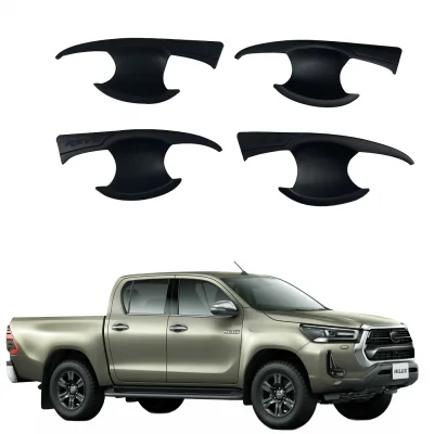 Outer Door Handle Bowl Cover Trim for Toyota Hilux REVO 2021 Exterior Styling Accessories Outer Door Handle Bowl Cover Trim for Toyota Hilux REVO 2021 Exterior Styling Accessories