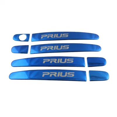 Blue Stainless Steel Half-Covered Exterior Door Handle Covers for Toyota Innova, Vigo, Fortuner, RAV4, and Highlander Blue Stainless Steel Half-Covered Exterior Door Handle Covers for Toyota Innova, Vigo, Fortuner, RAV4, and Highlander