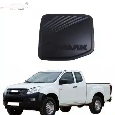 Fuel Tank Cap Cover Exterior Trim Trim Sticker Matte Black ABS for Isuzu D-MAX 2012-2015