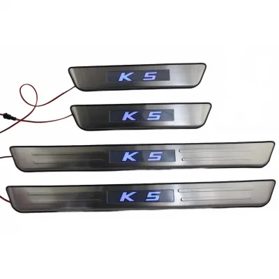 LED Door Sill Guard Protector Scuff Plate with Atmosphere Light for Kia K5 LED Door Sill Guard Protector Scuff Plate with Atmosphere Light for Kia K5