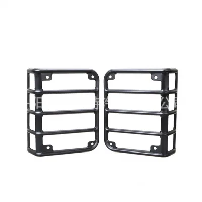 Rear Tail Light Guard Protectors Matte Black Steel for 2008-2017 Jeep Wrangler JK 2-Door & 4-Door Rear Tail Light Guard Protectors Matte Black Steel for 2008-2017 Jeep Wrangler JK 2-Door & 4-Door