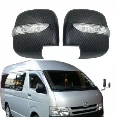LED Wing Mirror Cover Caps with Signal Light for Toyota Hiace 200 Series 2008-2018 LED Wing Mirror Cover Caps with Signal Light for Toyota Hiace 200 Series 2008-2018