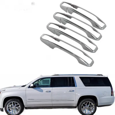 Exterior Door Handle Cover Set for 2014-2020 Chevrolet Silverado and GMC Sierra Yukon XL