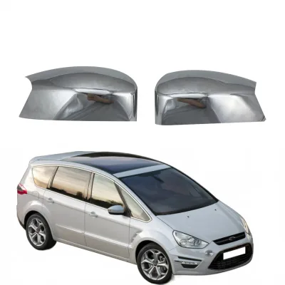 Rearview Side Mirror Cover Cap Replacement for Ford S-MAX 2006-2014 Left Right Pair Rearview Side Mirror Cover Cap Replacement for Ford S-MAX 2006-2014 Left Right Pair