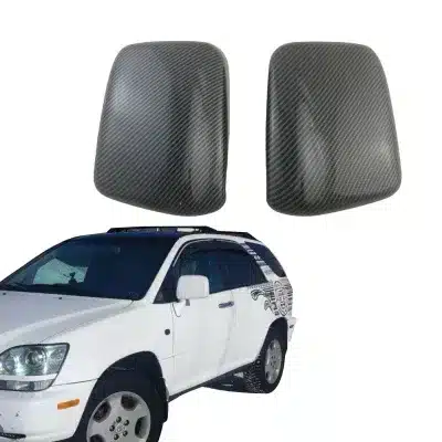 Rearview Side Mirror Cover Caps Carbon Fiber Style Pair for Lexus RX300 1999-2003 and Toyota Harrier Rearview Side Mirror Cover Caps Carbon Fiber Style Pair for Lexus RX300 1999-2003 and Toyota Harrier