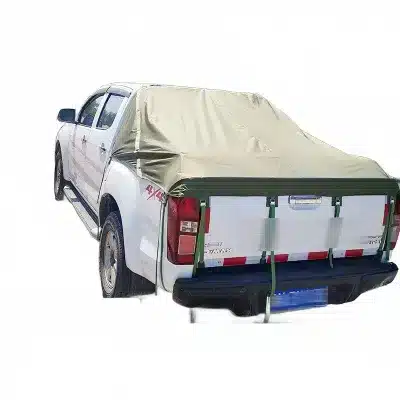Waterproof Canvas Roll-Up Tonneau Cover for Mitsubishi L200 Pickup Truck 2006-2021