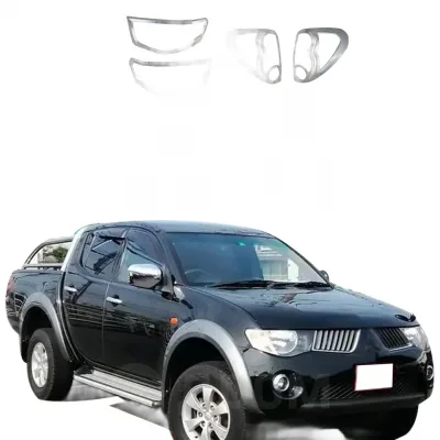 Chrome Exterior Trim Kit for Mitsubishi Triton L200 2008, ABS Plastic Protection and Decoration Set Chrome Exterior Trim Kit for Mitsubishi Triton L200 2008, ABS Plastic Protection and Decoration Set