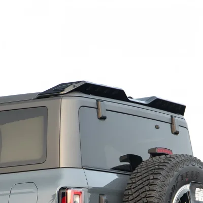 Rear Roof Spoiler Wing Tailgate Extension for Ford Bronco Exterior Modification Off-Road Style Rear Roof Spoiler Wing Tailgate Extension for Ford Bronco Exterior Modification Off-Road Style