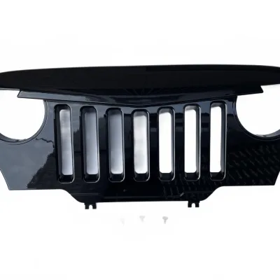 Front Hood Grille Bird Style Matte Glossy Black for 1996-2006 Jeep Wrangler TJ, ABS Plastic Off-Road Mesh Grille Front Hood Grille Bird Style Matte Glossy Black for 1996-2006 Jeep Wrangler TJ, ABS Plastic Off-Road Mesh Grille
