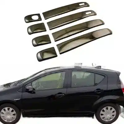 4pcs Stainless Steel Door Handle Covers Trim for Toyota Prius C Aqua 2015-2020 Exterior Guard Protection 4pcs Stainless Steel Door Handle Covers Trim for Toyota Prius C Aqua 2015-2020 Exterior Guard Protection