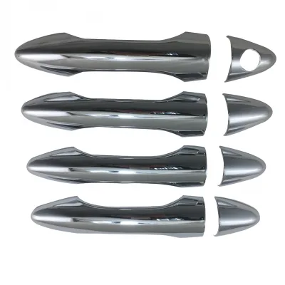 Chrome Exterior Door Handle Cover Trim for Hyundai IX35 Tucson 2009-2013, 4-Pack Set Chrome Exterior Door Handle Cover Trim for Hyundai IX35 Tucson 2009-2013, 4-Pack Set
