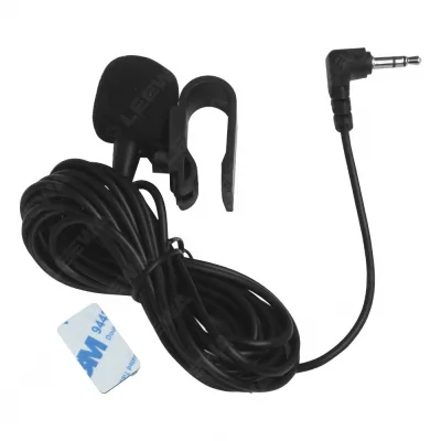 3.5mm External Car Microphone with 3M Cable for Bluetooth GPS Navigation and Hands-Free Calls