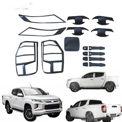 Chrome Exterior Trim Kit for Mitsubishi Triton L200 2020 ABS Plastic Decorative Cover Set Chrome Exterior Trim Kit for Mitsubishi Triton L200 2020 ABS Plastic Decorative Cover Set