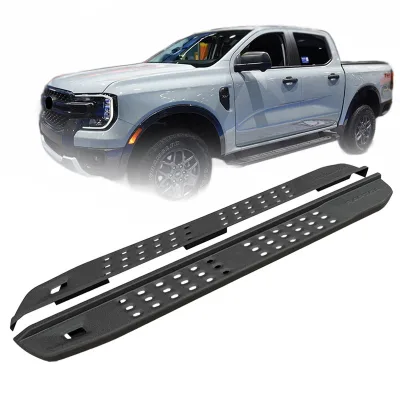Heavy Duty Manganese Steel Rock Sliders Side Steps Rails for Ford Ranger T9 T6 T8 Pickup Heavy Duty Manganese Steel Rock Sliders Side Steps Rails for Ford Ranger T9 T6 T8 Pickup