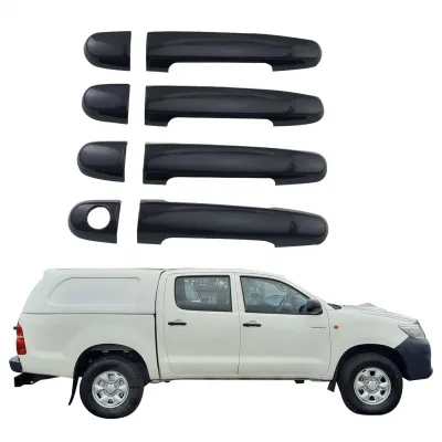 Gloss Black Exterior Outer Door Handle Cover Trim for Toyota Hilux Vigo, Innova, Fortuner 2004-2014 Gloss Black Exterior Outer Door Handle Cover Trim for Toyota Hilux Vigo, Innova, Fortuner 2004-2014