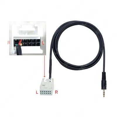 3.5mm Male AUX Audio Input Adapter Cable for BMW E39 E53 X5 E60 E61 Series 3.5mm Male AUX Audio Input Adapter Cable for BMW E39 E53 X5 E60 E61 Series