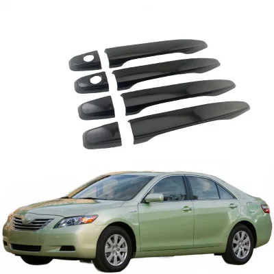 Gloss Black Exterior Door Handle Covers for 2007-2011 Camry and Voxy 70 Series Accessories
