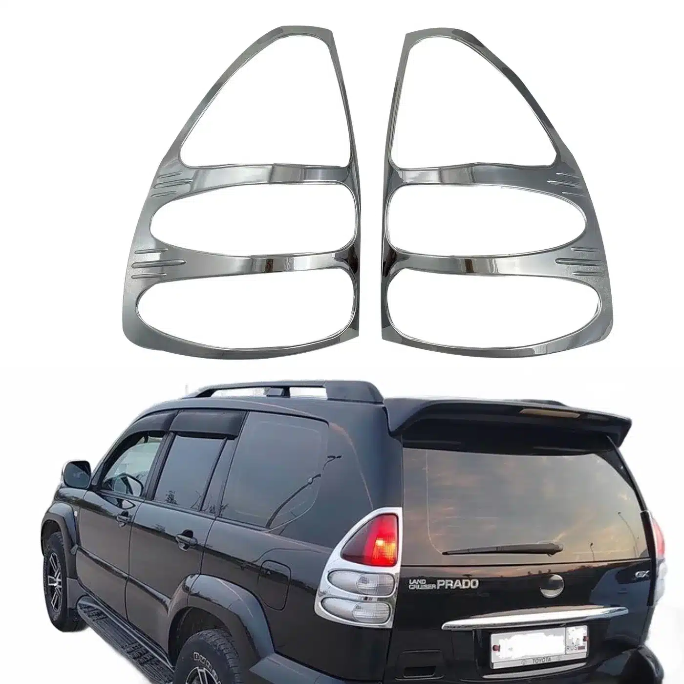 Rear Tail Light Lens Shell Cover for Toyota Land Cruiser Prado FJ120 2700 2003-2009