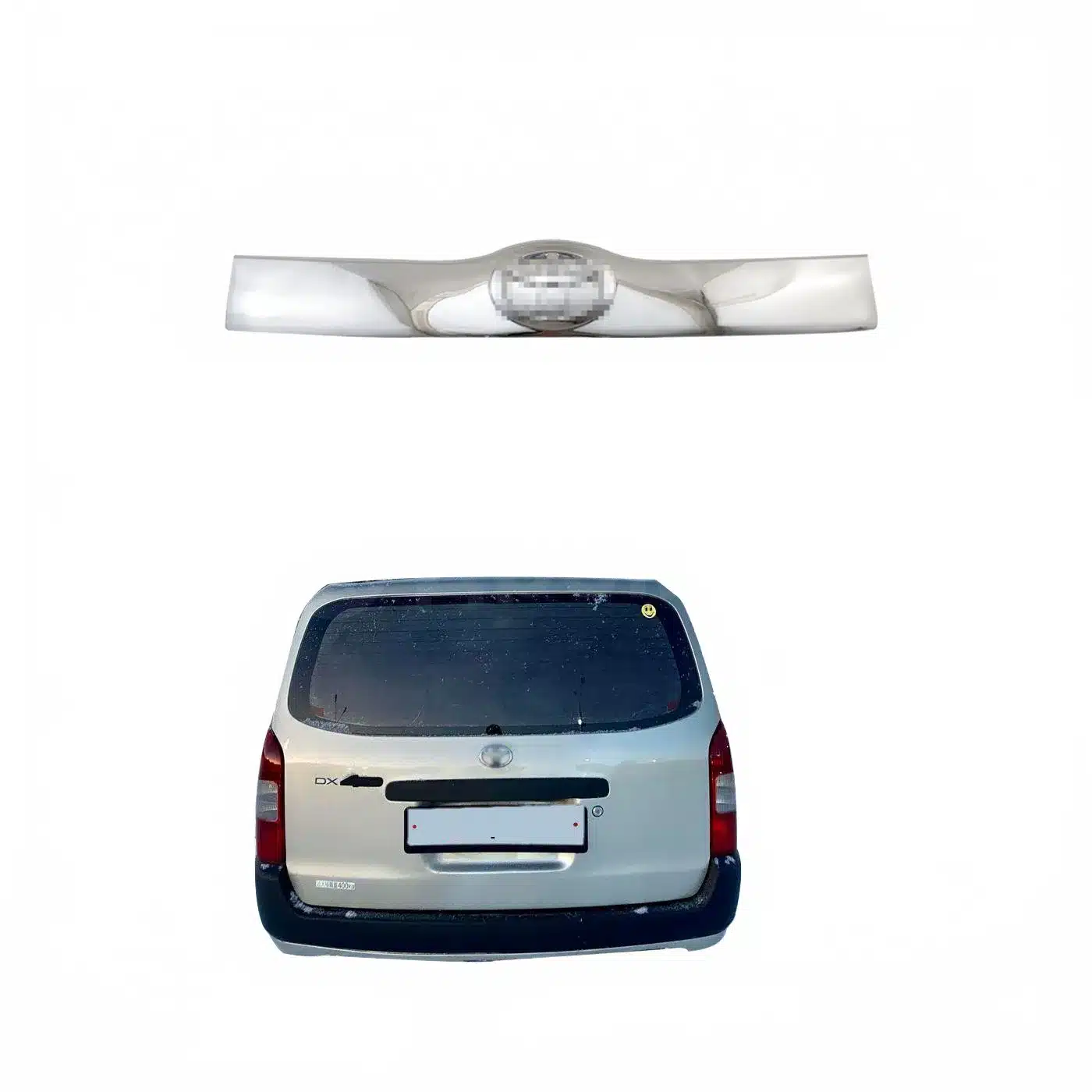 Chrome Rear Trunk Garnish Trim Strip for 2004 Succeed Exterior Protection Accent