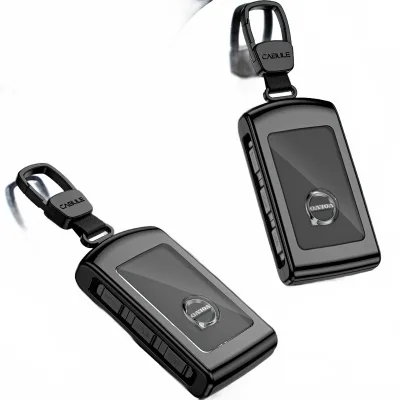 Aluminum Alloy Remote Key Fob Cover Case with Keychain Protector for Volvo XC40 XC60 XC90 S40 S60 S90 Aluminum Alloy Remote Key Fob Cover Case with Keychain Protector for Volvo XC40 XC60 XC90 S40 S60 S90