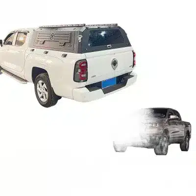 Integrated Steel Three-Opening Hard Top Canopy with Rear Step Ladder for GWM King Kong Cannon Pickup Truck Bed Integrated Steel Three-Opening Hard Top Canopy with Rear Step Ladder for GWM King Kong Cannon Pickup Truck Bed