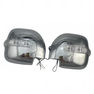 Chrome Plated Side Mirror Covers with LED Signal Lights for Mitsubishi Pajero V73 2001-2009 Chrome Plated Side Mirror Covers with LED Signal Lights for Mitsubishi Pajero V73 2001-2009