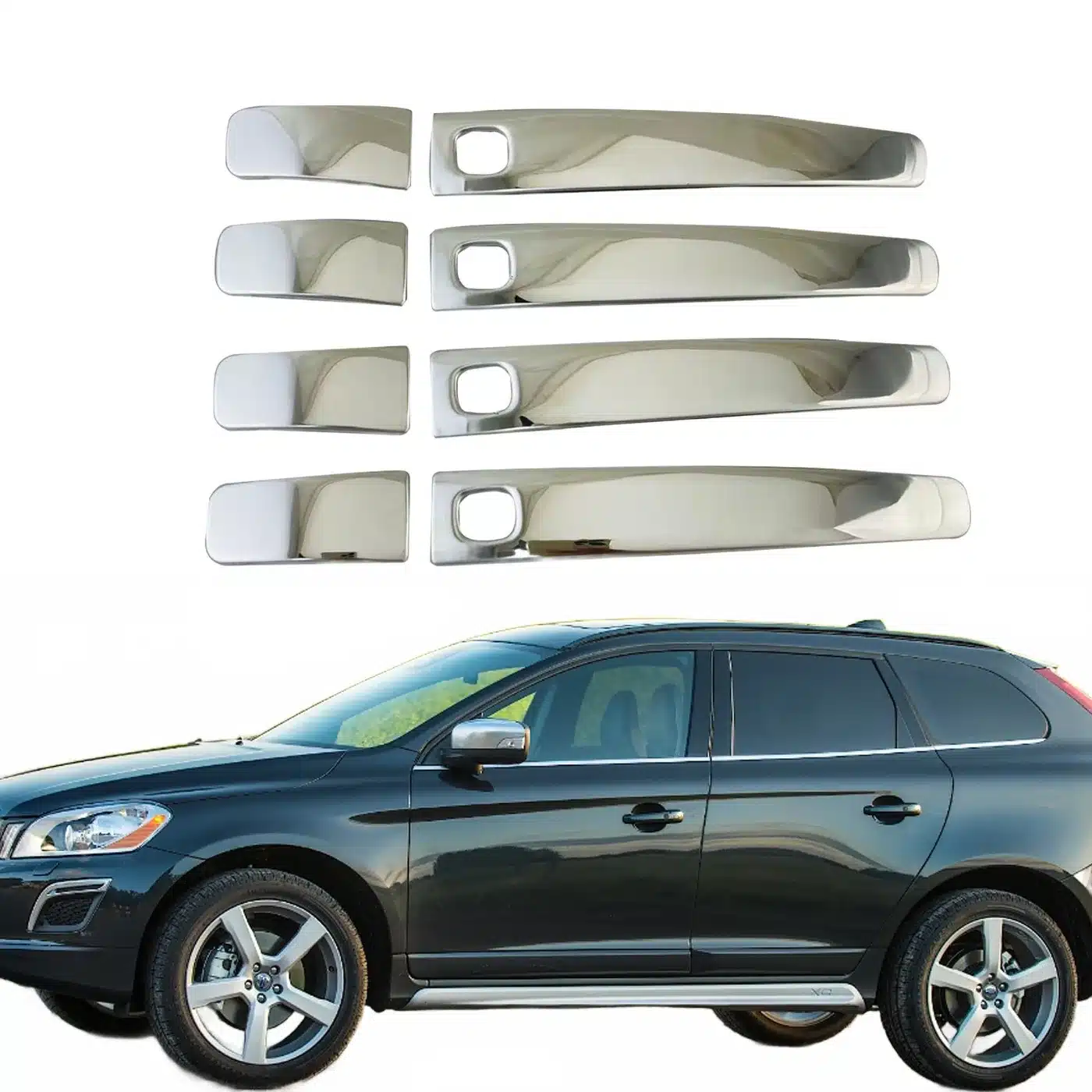 Stainless Steel Door Handle Cover Trim for Volvo S80L 2009-2012, XC60 2007-2014, S80 2007-2014, S40 2011