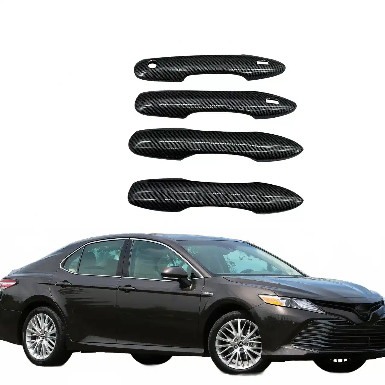 Exterior Door Handle Cover Trim Kit for Toyota Avalon Camry Corolla Corolla Cross 2018-Up
