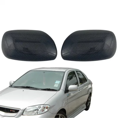 Rearview Mirror Cover Housing Carbon Fiber Pattern Protective Caps Replacement for Toyota VIOS PROBOX SUCCEED Rearview Mirror Cover Housing Carbon Fiber Pattern Protective Caps Replacement for Toyota VIOS PROBOX SUCCEED