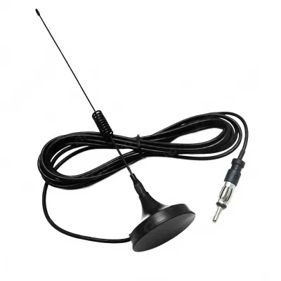 Universal Car AM/FM Radio Antenna with Magnetic Base Roof Mount Signal Receiver Universal Car AM/FM Radio Antenna with Magnetic Base Roof Mount Signal Receiver