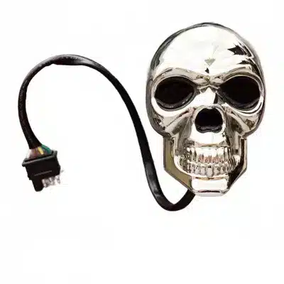 Skull Design Tow Hitch Receiver Cover with Integrated LED Brake Light and F1-Style Flash for Pickup Trucks Skull Design Tow Hitch Receiver Cover with Integrated LED Brake Light and F1-Style Flash for Pickup Trucks