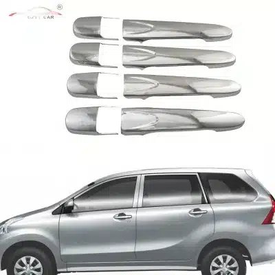 Chrome Exterior Door Handle Cover Trim for Toyota Avanza 2012, High-Quality Plated Decorative Protective Accents Chrome Exterior Door Handle Cover Trim for Toyota Avanza 2012, High-Quality Plated Decorative Protective Accents