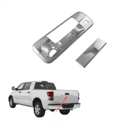 Chrome Exterior Tailgate Handle Bowl Cover Trim for Toyota Tundra 2007-2019, Protective Decoration Accessories