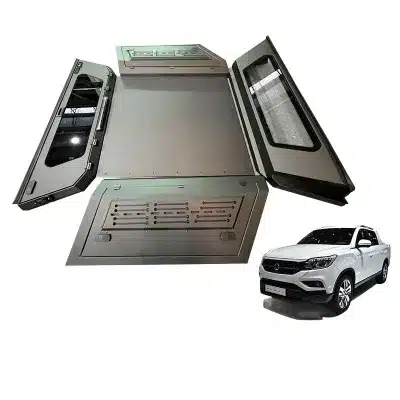 Manganese Steel Three-Door Truck Bed Canopy High Roof Topper for SsangYong Musso Sport Manganese Steel Three-Door Truck Bed Canopy High Roof Topper for SsangYong Musso Sport