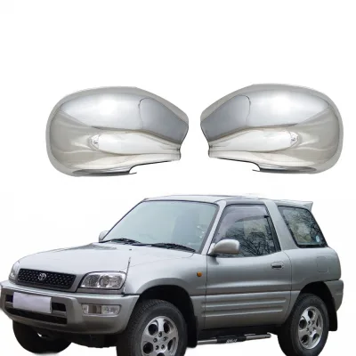 Chrome Exterior Rearview Mirror Cover Caps for Toyota RAV4 1996 – Door Mirror Protection Trim Overlay Chrome Exterior Rearview Mirror Cover Caps for Toyota RAV4 1996 – Door Mirror Protection Trim Overlay