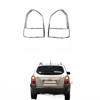 Rear Tail Light Guard Covers ABS Chrome Trim Decor Frames for Hyundai Tucson 2005-2009 Rear Tail Light Guard Covers ABS Chrome Trim Decor Frames for Hyundai Tucson 2005-2009