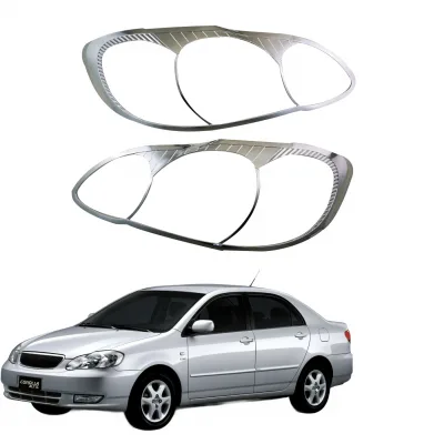 Front Headlight Cover Chrome Plated Decorative Trim Frame for Toyota Corolla Altis 2003 Front Headlight Cover Chrome Plated Decorative Trim Frame for Toyota Corolla Altis 2003