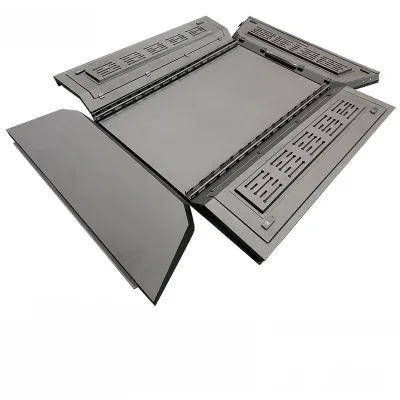 Full-Enclosed Three-Door Aluminum Alloy Truck Bed Topper for Toyota Tundra 6.5ft Bed 2014-2021 Full-Enclosed Three-Door Aluminum Alloy Truck Bed Topper for Toyota Tundra 6.5ft Bed 2014-2021