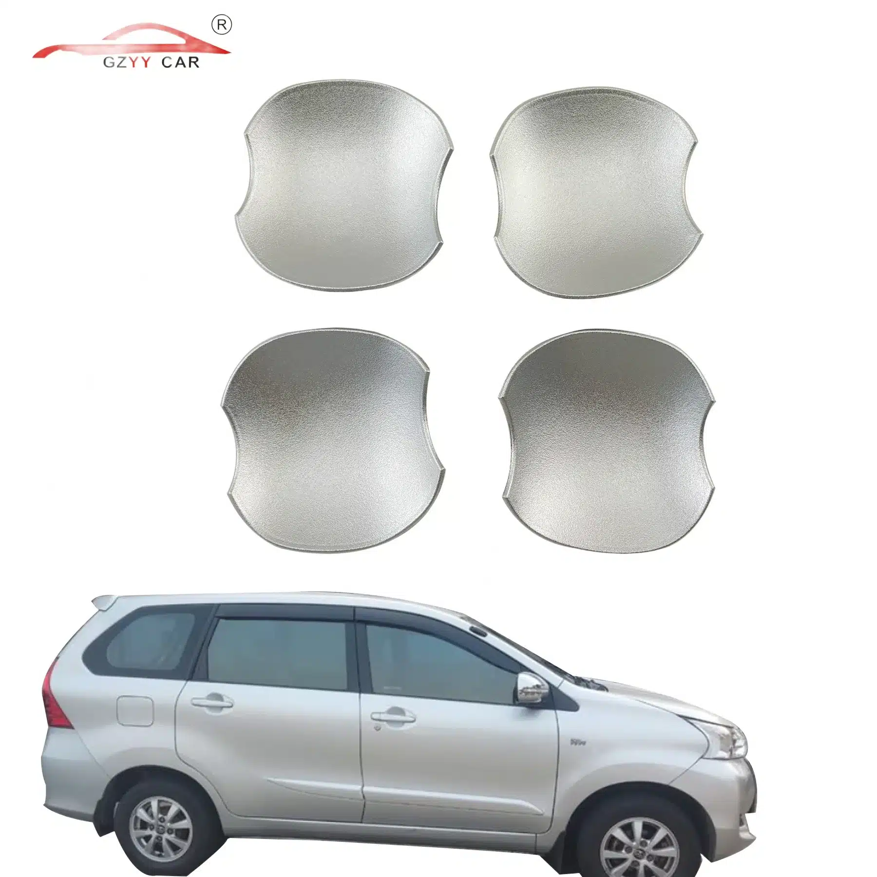 Chrome Exterior Door Handle Bowl Cover Trim for Toyota Avanza 2012-2016 Interior Protection Guard