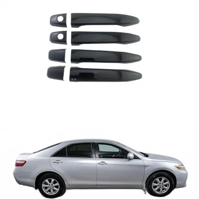 Gloss Black Exterior Door Handle Covers for 2007-2011 Toyota Camry and Avalon, Protective Door Handle Trim Gloss Black Exterior Door Handle Covers for 2007-2011 Toyota Camry and Avalon, Protective Door Handle Trim