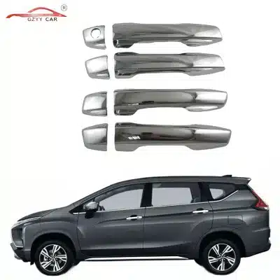 Chrome Exterior Door Handle Cover Trim for Mitsubishi Xpander 2016 ABS Protective Overlay Chrome Exterior Door Handle Cover Trim for Mitsubishi Xpander 2016 ABS Protective Overlay