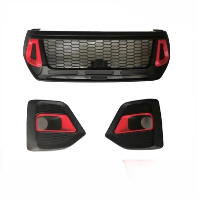 Front Bumper Grille Kit Protective Mesh Cover for Toyota Hilux Rocco Front Bumper Grille Kit Protective Mesh Cover for Toyota Hilux Rocco